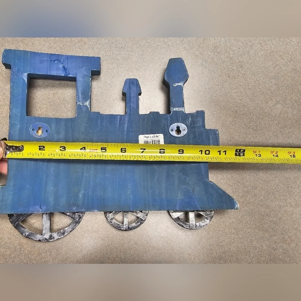 Pier 1 Wood And Metal Train Engine Wall Decor Kid’s Child’s Room Steampunk